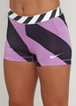 Шорти жіночі Nike PRO DIAGONAL STRIPE 3 чорно-фіолетові 642574-510