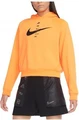 Толстовка женская Nike Sportswear Swoosh оранжевая CU5676-803