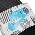 Шлепанцы Nike Benassi JUST DO IT Print бело-черные 631261-041