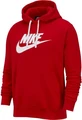 Толстовка Nike Sportswear Club Fleece красная BV2973-657