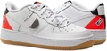 Кроссовки Nike Air Force 1 LV8 1 бело-оранжевые CT3842-101