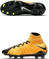 Бутсы детские Nike Hypervenom Phantom 3 DF FG оранжево-черные 882087-801