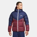 Куртка Nike NSW Down-Fill Windrunner Shield бордово-темно-синяя CU4404-410