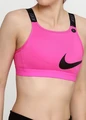 Топик женский Nike CLASSIC LOGO BRA 2 черно-розовый BQ4808-686