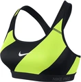 Топік жіночий Nike PRO CLASSIC PADDED BRA чорно-салатовий 650845-702