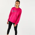 Свитшот женский Nike W NSW ICN CLSH LS TOP HBR розовый DC5294-615