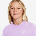 Футболка підліткова Nike NSW TEE EMB FUTURA фіолетова AR5254-590