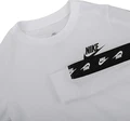 Футболка Nike NSW LS TEE TAPE бело-черная DJ6703-100