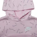 Кофта подростковая Nike FLC AOP HOODIE розовая DD7377-663