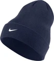 Шапка подростковая Nike CUFFED BEANIE темно-синяя CW5871-410
