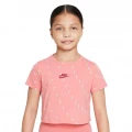 Футболка підліткова Nike TEE CROP SWOOSHFETTI рожева DO1332-603