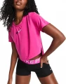 Жіноча футболка Nike ONE DF CLRK STD SS CRP TP рожева DM7363-621