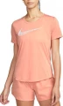 Футболка жіноча бігова Nike W NK SWOOSH RUN SS TOP помаранчева DM7777-824