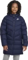 Куртка подростковая Nike K NSW SYNFL HD PRKA темно-синяя DX1268-410