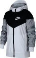 Ветровка подростковая Nike B NSW WR JKT HD бело-черно-серая 850443-102