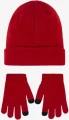 Зимний набор аксессуаров подростковый Nike JORDAN FLIGHT BEANIE SET красный 9A0695-R78