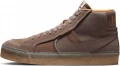 Кроссовки Nike SB ZOOM BLAZER MID PRM PLUS коричневые DV5468-200