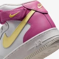 Кеды детские Nike AIR FORCE 1 MID (GS) бело-розовые DH2933-100