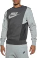 Свитшот Nike M NSW HYBRID FLC CREW BB серый DJ5075-032