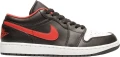 Кроссовки Nike AIR JORDAN 1 LOW черно-бело-красные 553558-063