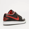 Кроссовки Nike AIR JORDAN 1 LOW черно-бело-красные 553558-063