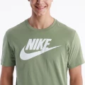 Футболка Nike M NSW TEE ICON FUTURA оливкова AR5004-386