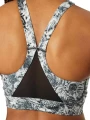 Топ жіночий Nike W NK DF SWSH WRAP BRA AOP чорно-білий DX1778-010
