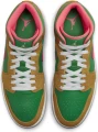 Кроссовки Nike AIR JORDAN 1 MID SE коричнево-зеленые DX4332-700