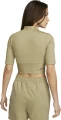 Топ жіночий Nike W NSW TOP SS RIB SU оливковий FJ5253-276