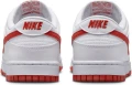 Кроссовки Nike DUNK LOW RETRO бело-красные DV0831-103