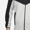 Толстовка Nike M NK TCH FLC FZ WR HOODIE сіро-чорна FB7921-064
