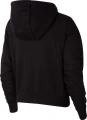 Толстовка жіноча Nike W NSW CLUB FLC GX CROP HDY чорна DQ5850-010