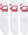 Носки Nike U NS EVER DA ESSENTIAL CR бело-красные (3 пары) DX5089-102