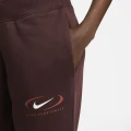 Спортивные штаны женские Nike NS PHNX FLC HR OS PANT PRNT коричневые FN7716-227