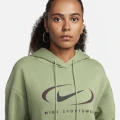 Худи женское Nike NS FLC OS PO HD SWSH оливковое FN7698-386