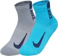 Носки Nike U NK MLTPLIER ANKLE 2PR SX7556-923 разноцветные (2 пары) SX7556-923