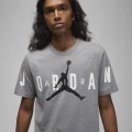 Футболка Nike M J JD AIR STRETCH SS CREW серая DV1445-091