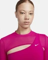Топ женский Nike LS TOP CROPPED NVT розовый FB5683-615