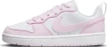 Кроссовки детские Nike COURT BOROUGH LOW RECRAFT (GS) бело-розовые DV5456-105