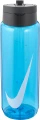 Пляшка для води Nike TR RENEW RECHARGE STRAW BOTTLE 24 OZ 709 ml блакитна N.100.7642.445.24