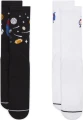 Носки Nike U NK EDP CSH CRW 2PR-144 BXY W черно-белые (2 пары) FN9133-900