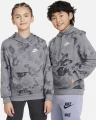 Худі підліткове Nike K NSW CLUB FT HDY WASH AOP сіре FN8737-084
