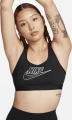 Топ жіночий Nike W NK SWSH MED SPT FUTURA BRA чорний FB4080-010