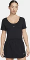 Топ жіночий Nike W NK ONE CLASSIC DF TWST SS TP чорний FN2851-010