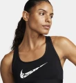 Топ жіночий Nike W NK SWSH LS HBR BRA чорний FN2898-010