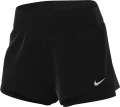Шорты для бега женские Nike W NK SWIFT DF MR 3IN 2N1 SHORT черные DX1029-010