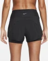 Шорты для бега женские Nike W NK SWIFT DF MR 3IN 2N1 SHORT черные DX1029-010