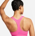 Топ женский Nike W NK SWSH LS HBR BRA розовый FN2898-605
