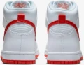 Кросівки дитячі Nike JORDAN DUNK HIGH GS біло-червоні DB2179-111