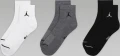 Носки Nike JORDAN U J ED CUSH POLY ANKLE 3PR 144 бело-серо-черные (3 пары) DX9655-911